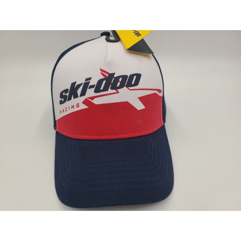 Ski-Doo Snowmobiles X-Team Racing Snapback Hat Cap Snow Men Women White Blue Red